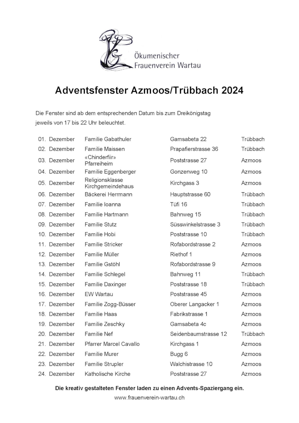 Adventefenster Azmoos