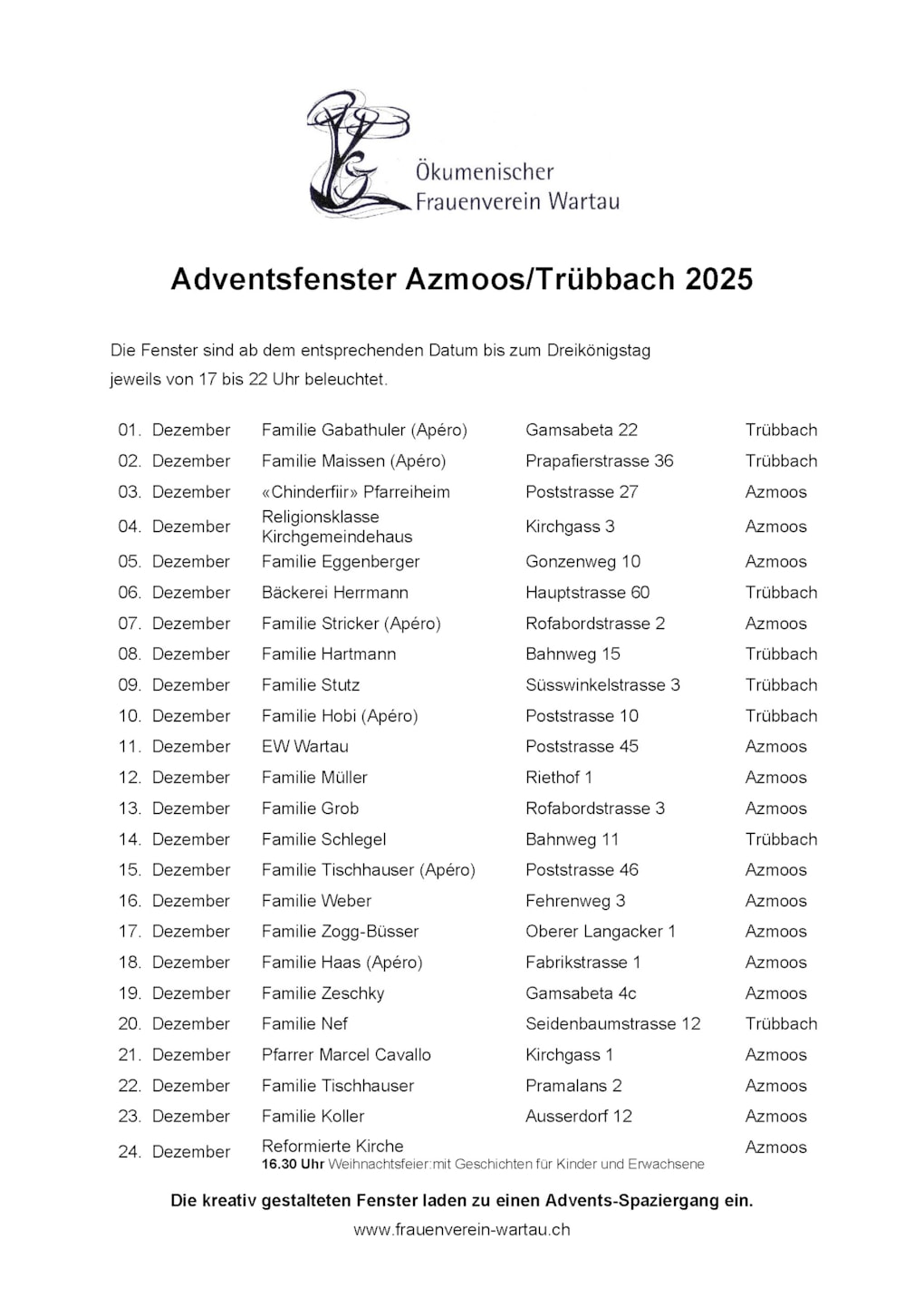 Adventefenster Azmoos